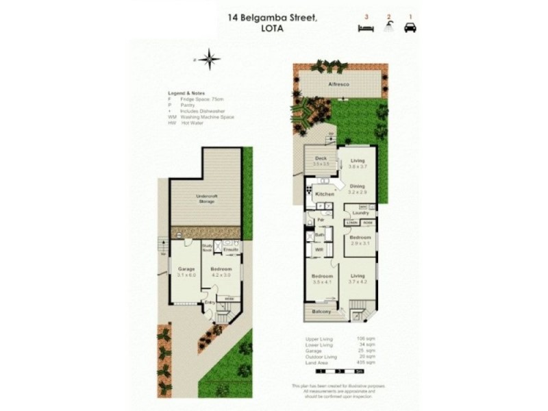 14 Belgamba Street, Lota QLD 4179 Floorplan