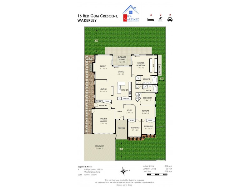 16 Red Gum Crescent, Wakerley QLD 4154 Floorplan