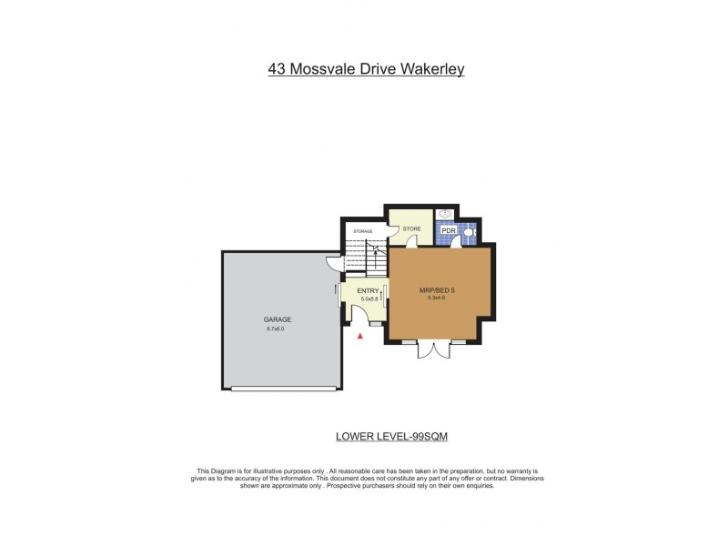 43 Mossvale Drive, Wakerley QLD 4154 Floorplan
