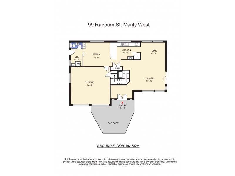 99 Raeburn Street, Manly West QLD 4179 Floorplan