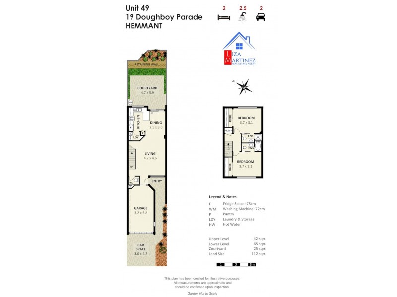 49/19 Doughboy Pde, Hemmant QLD 4174 Floorplan