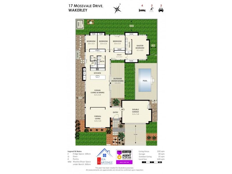 17 Mossvale Drive, Wakerley QLD 4154 Floorplan