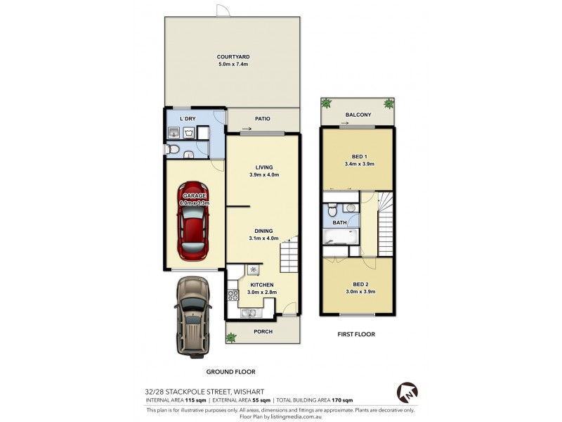 32/28 Stackpole St, Wishart QLD 4122 Floorplan
