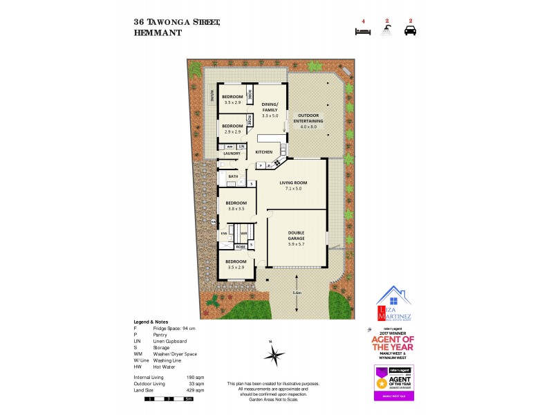 36 Tawonga Street, Hemmant QLD 4174 Floorplan