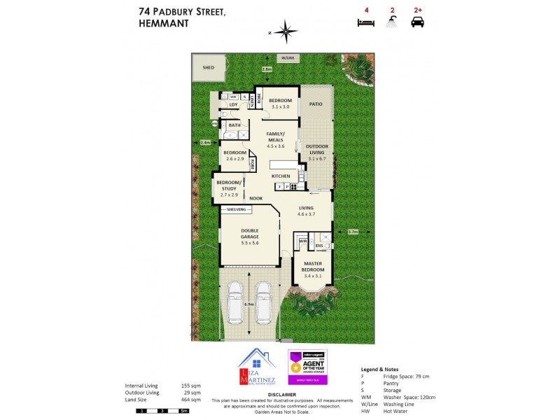 74 Padbury Street, Hemmant QLD 4174 Floorplan