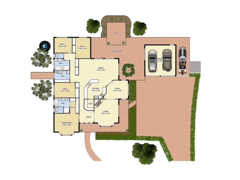 2 Montgomery Drive, Wellington Point QLD 4160 Floorplan