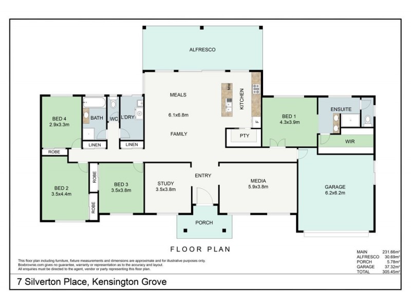 7 Silverton Place, Kensington Grove QLD 4341 Floorplan