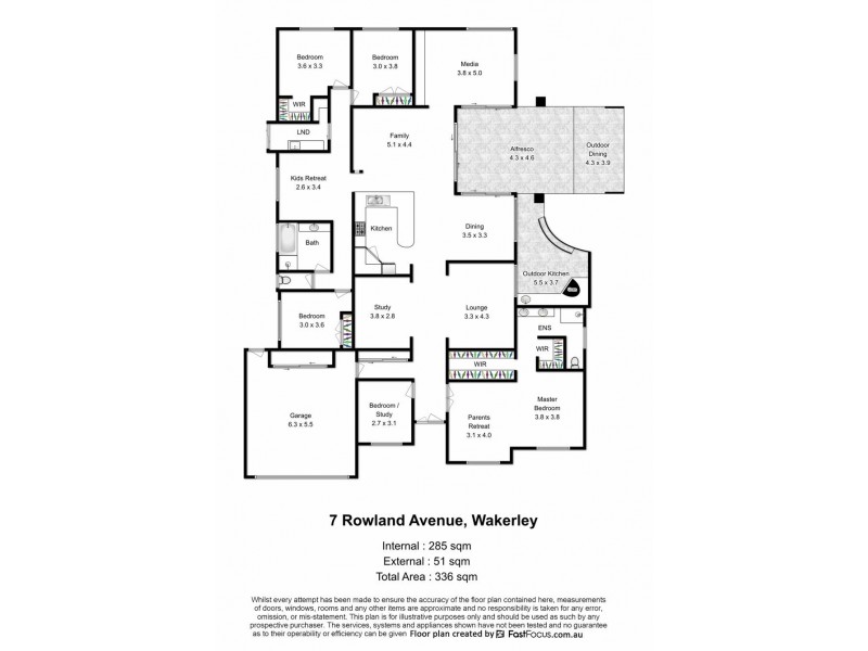 7 Rowland Avenue, Wakerley QLD 4154 Floorplan