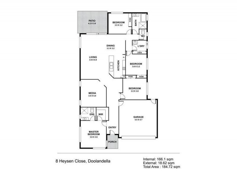 8 Heysen Close, Doolandella QLD 4077 Floorplan