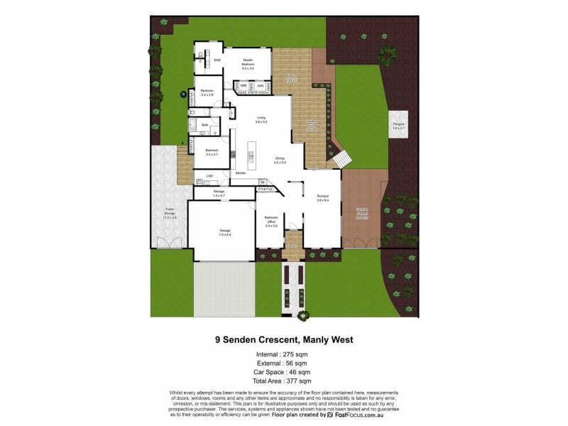 9 Senden Cr, Manly West QLD 4179 Floorplan