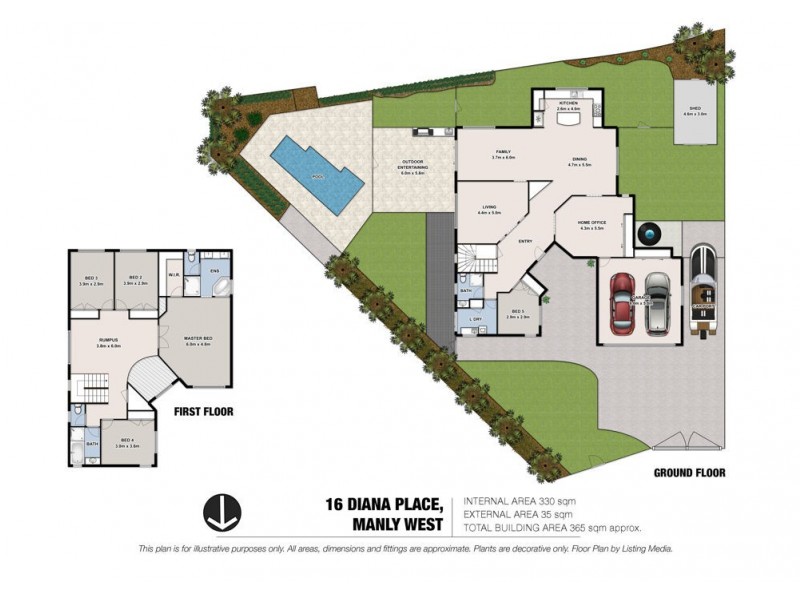 16 Diana Place, Manly West QLD 4179 Floorplan