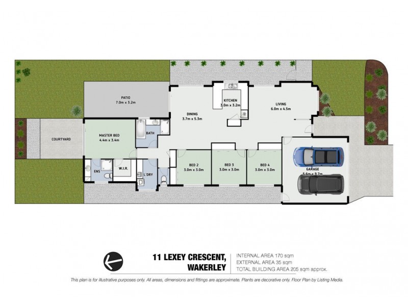 11 Lexey Crescent, Wakerley QLD 4154 Floorplan