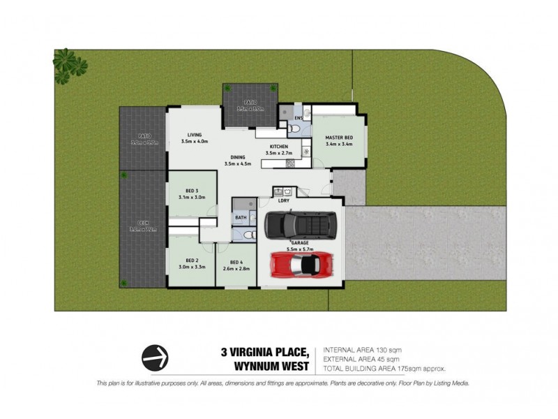 3 Virginia Place, Wynnum West QLD 4178 Floorplan