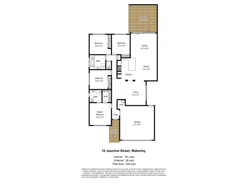 10 Jasmine Street, Wakerley QLD 4154 Floorplan