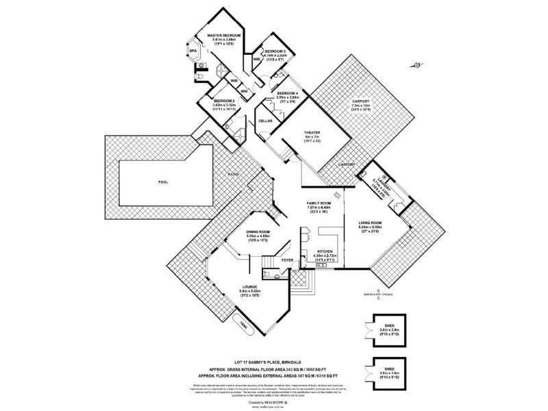 6 Sammys Place, Birkdale QLD 4159 Floorplan