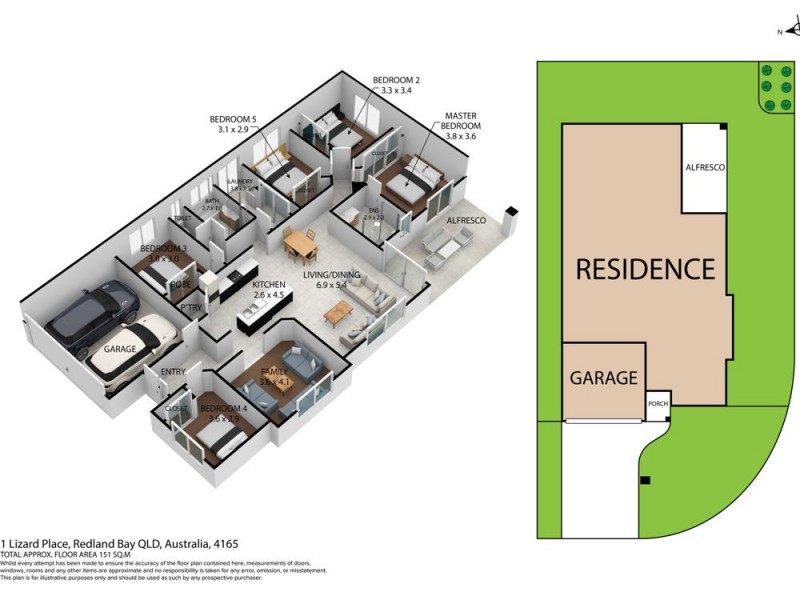1 Lizard Place, Redland Bay QLD 4165 Floorplan