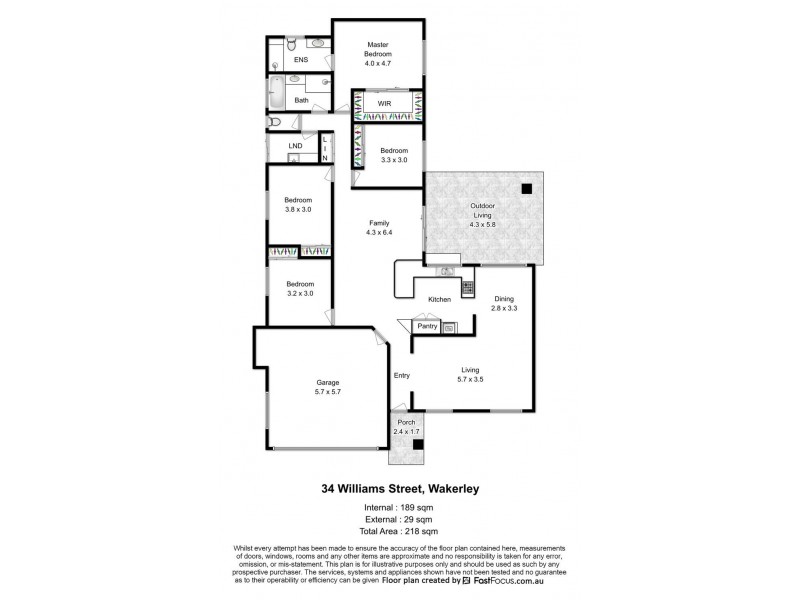 34 Williams Street, Wakerley QLD 4154 Floorplan
