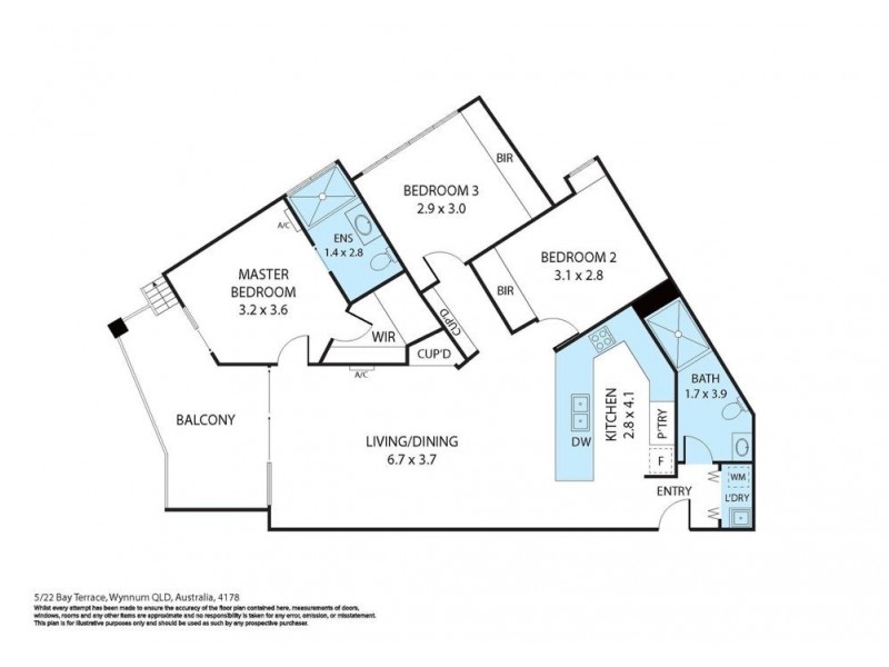 5/22 Bay Terrace, Wynnum QLD 4178 Floorplan