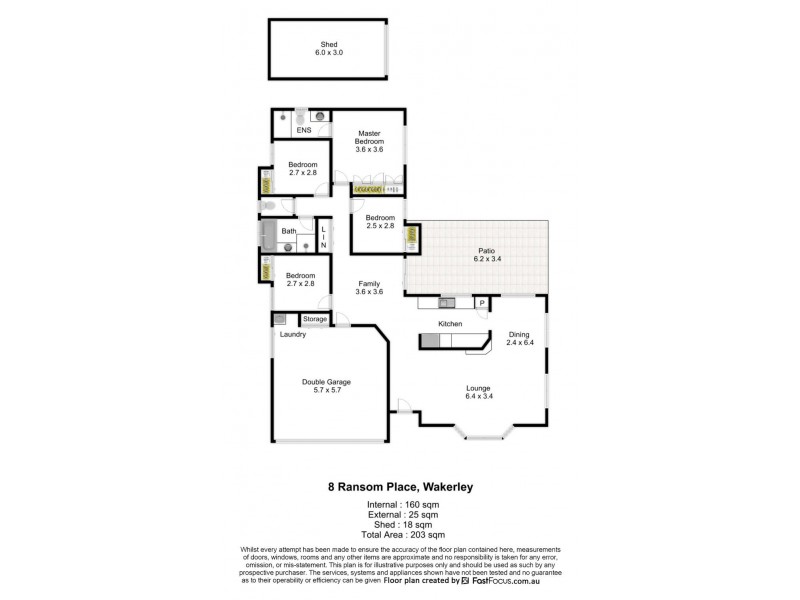 8 Ransom Place, Wakerley QLD 4154 Floorplan