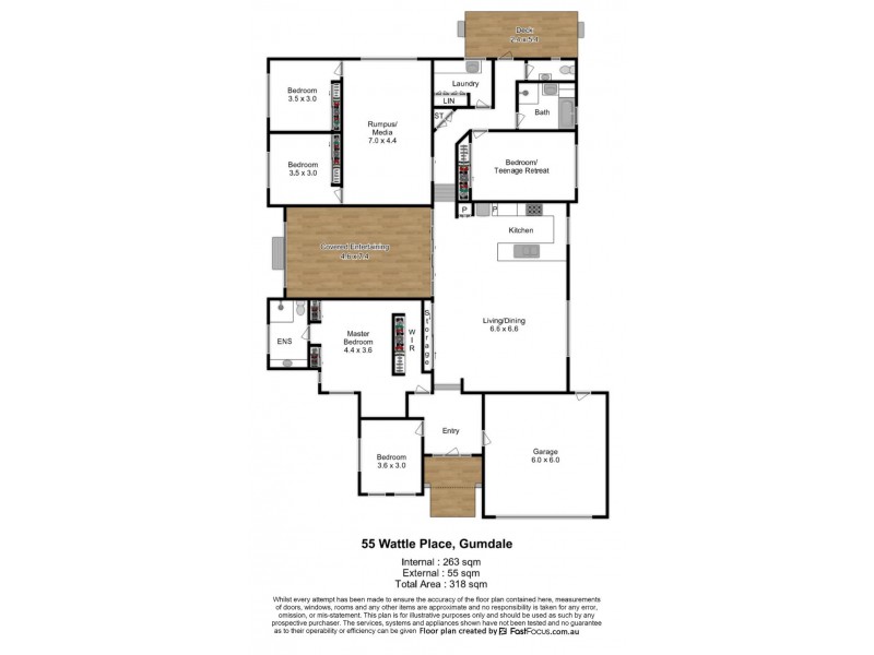 55 Wattle Place, Gumdale QLD 4154 Floorplan