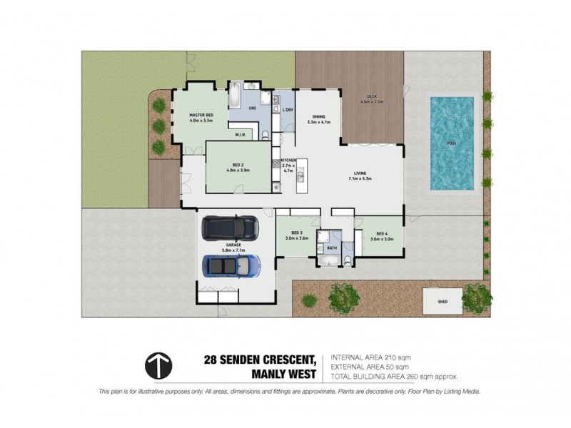 28 Senden Crescent, Manly West QLD 4179 Floorplan