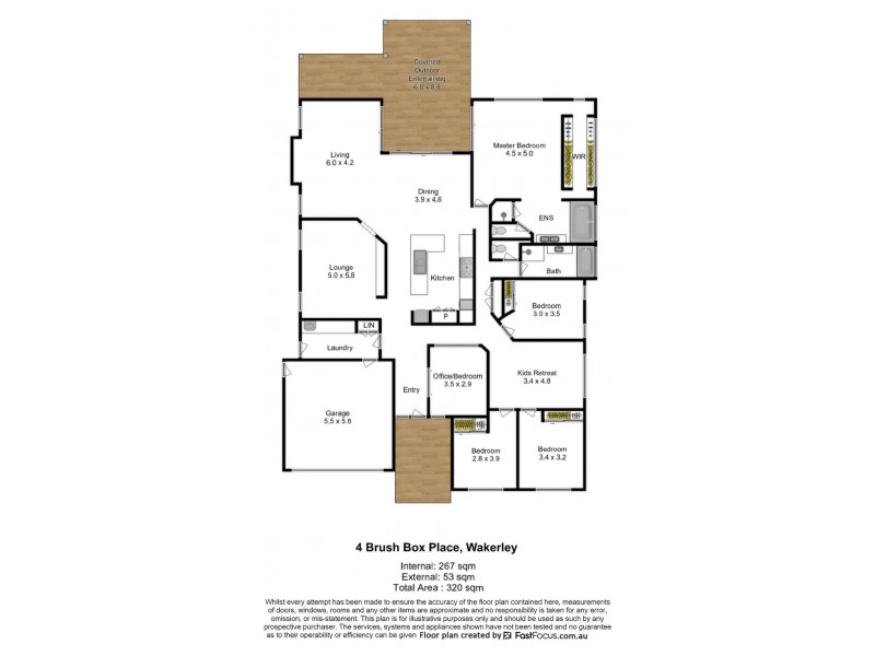 4 Brush Box Place, Wakerley QLD 4154 Floorplan