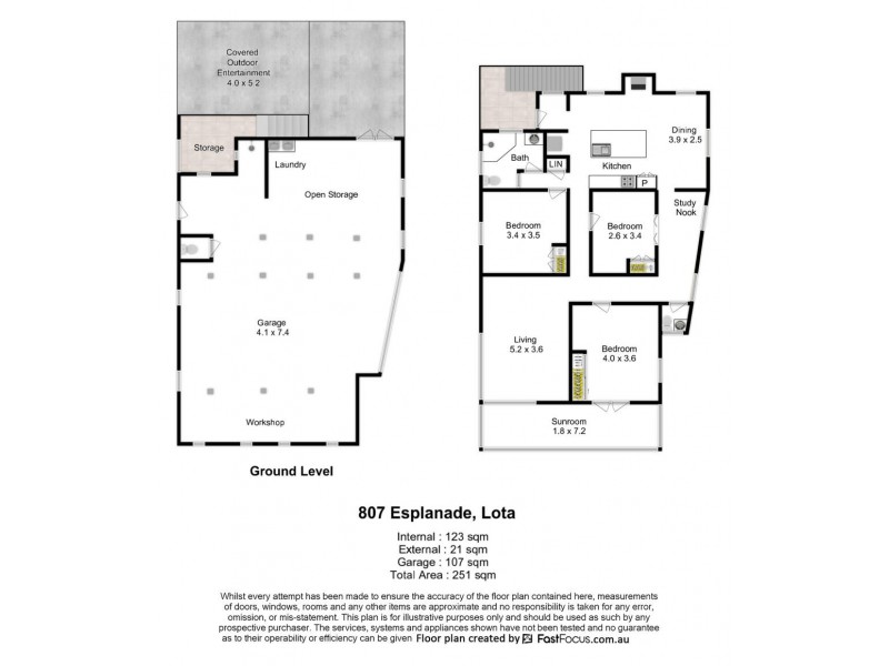 807 Esplanade, Lota QLD 4179 Floorplan