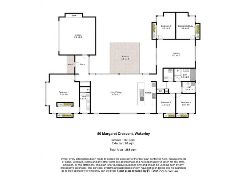 50 Margaret Crescent, Wakerley QLD 4154 Floorplan
