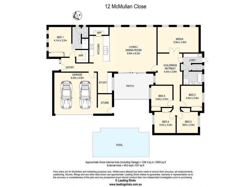 12 McMullan Close, Gumdale QLD 4154 Floorplan