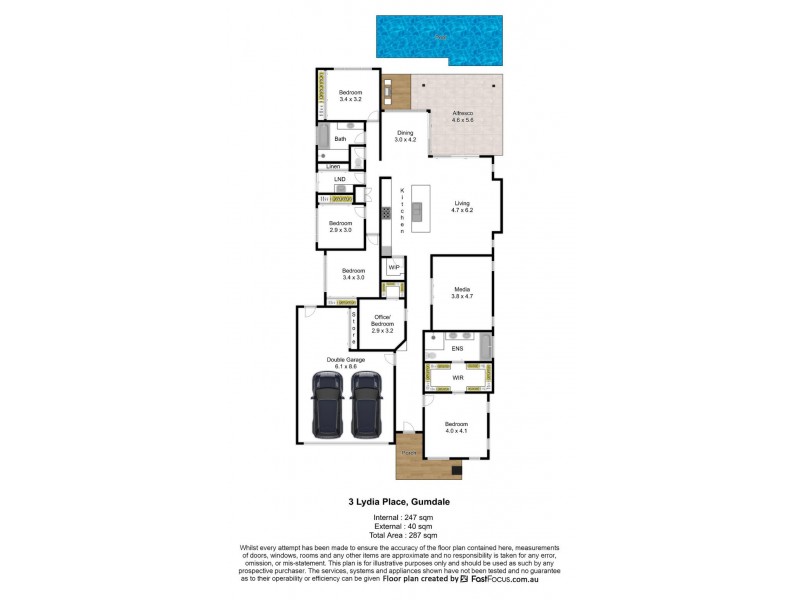 3 Lydia Place, Gumdale QLD 4154 Floorplan