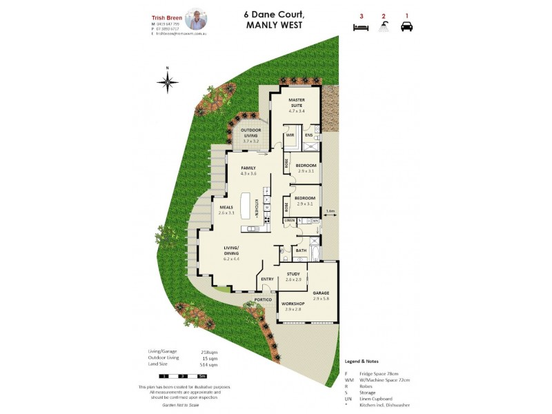 6 Dane Court, Manly West QLD 4179 Floorplan
