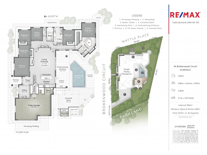 34 Brokenwood Circuit, Gumdale QLD 4154 Floorplan