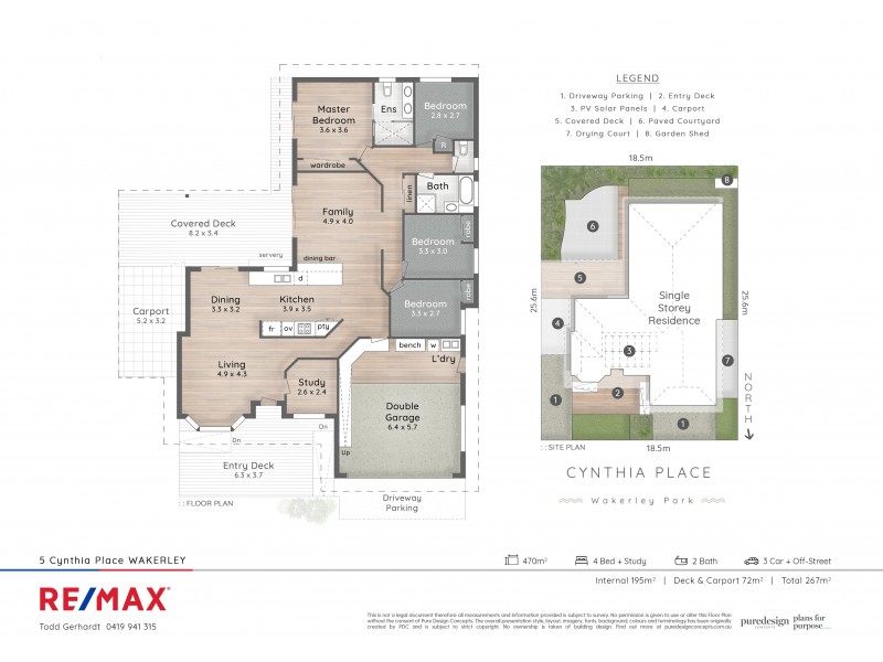 5 Cynthia Place, Wakerley QLD 4154 Floorplan