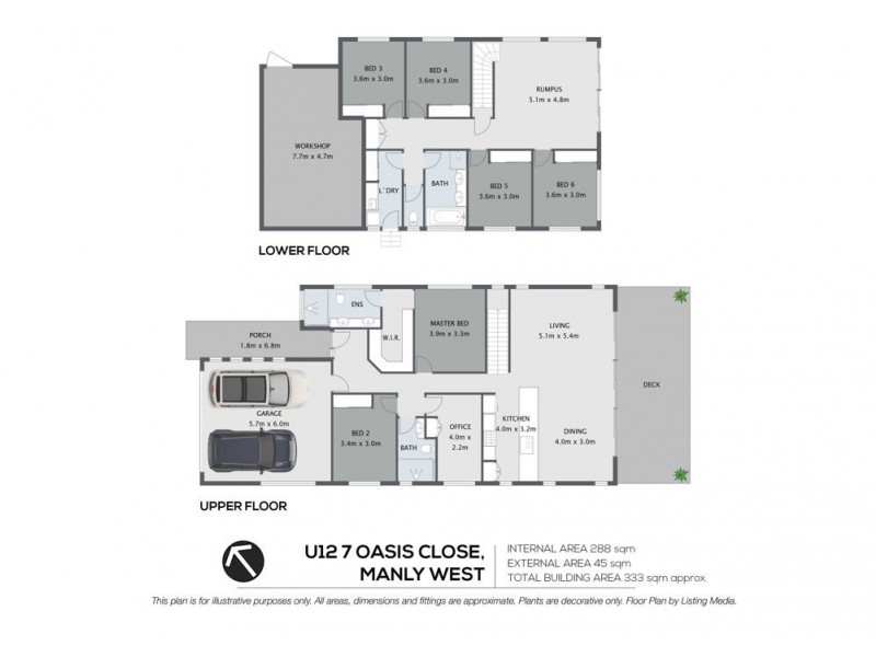 12/7 Oasis Close, Manly West QLD 4179 Floorplan