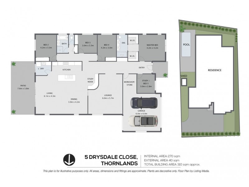 5 Drysdale Close, Thornlands QLD 4164 Floorplan
