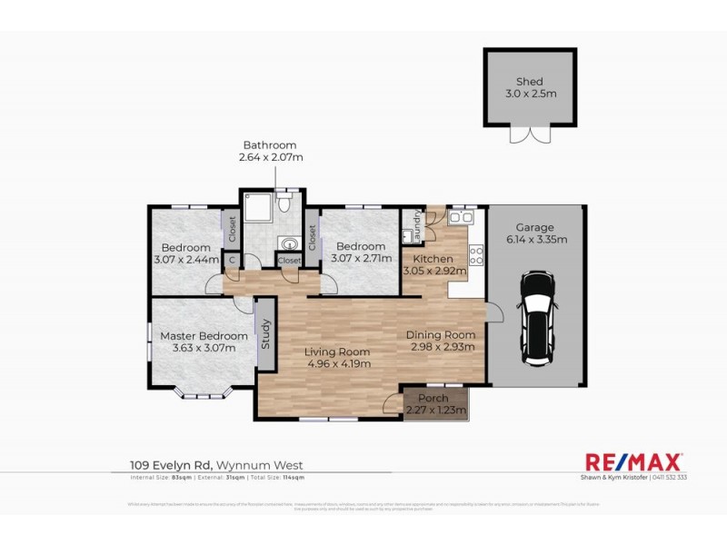 109 Evelyn Road, Wynnum West QLD 4178 Floorplan