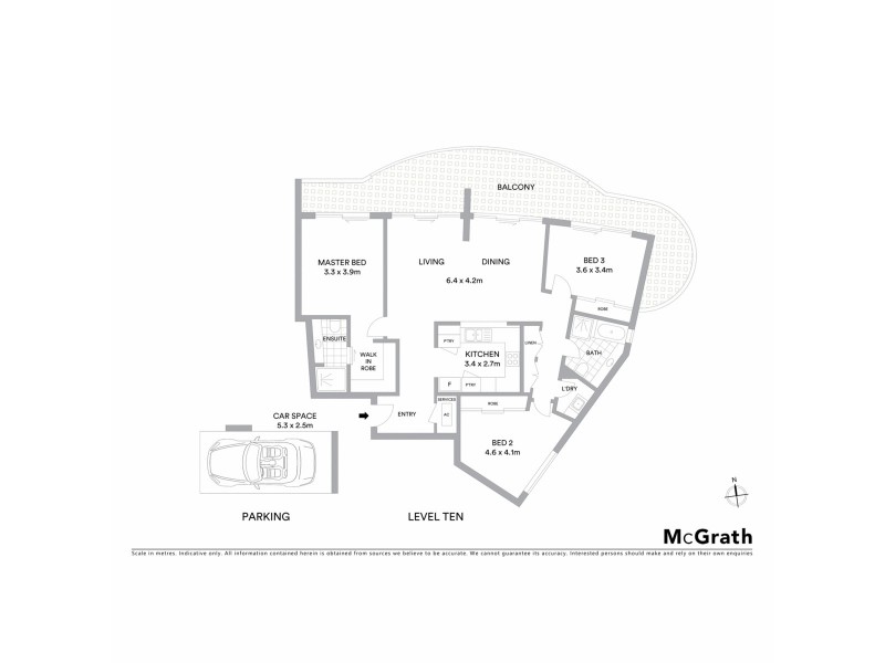 1008/2 Stuart Street, Tweed Heads NSW 2485 Floorplan