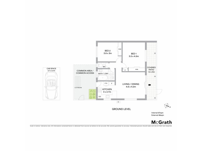 1/14 Banks Avenue, Tweed Heads NSW 2485 Floorplan