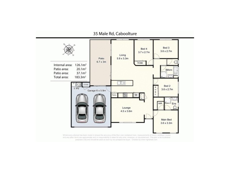 35 Male Road, Caboolture QLD 4510 Floorplan