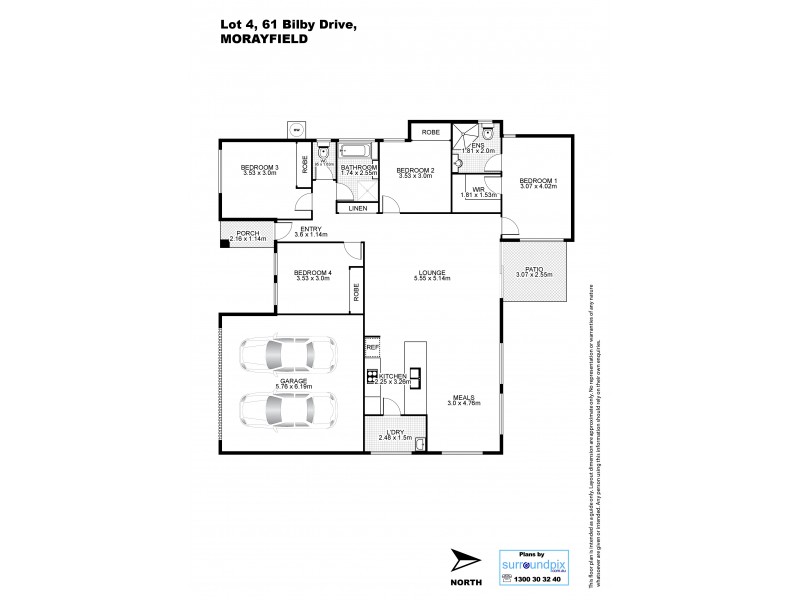 61 Bilby Drive, Morayfield QLD 4506 Floorplan