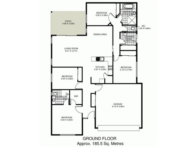 10 Lily Close, Caboolture QLD 4510 Floorplan