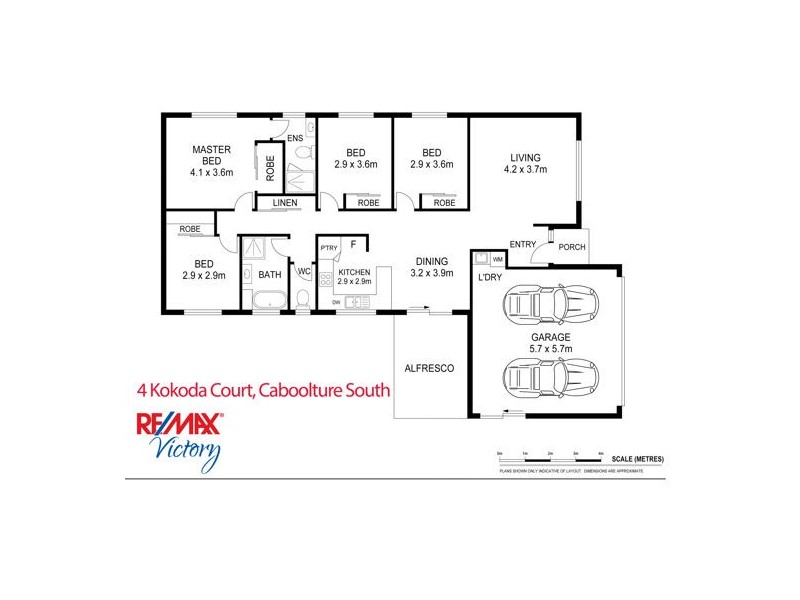 4 Kokoda Court, Caboolture South QLD 4510 Floorplan