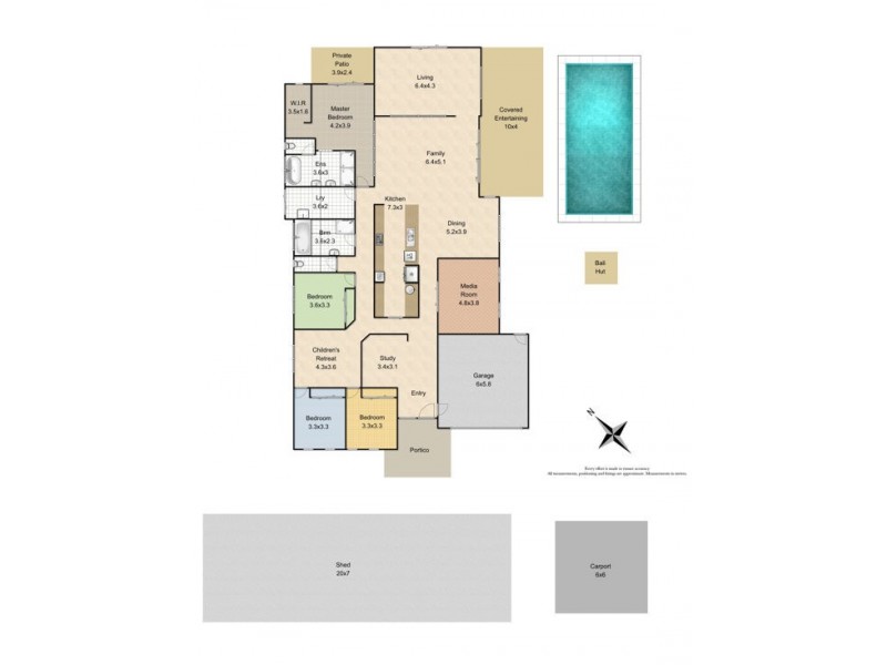 64 Springflats Ct, Moorina QLD 4506 Floorplan