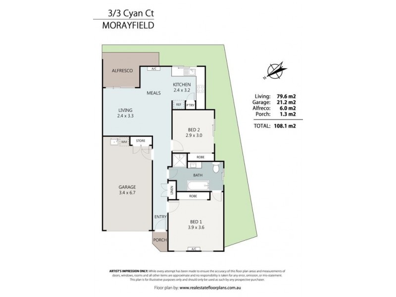 3/3 Cyan Court, Morayfield QLD 4506 Floorplan