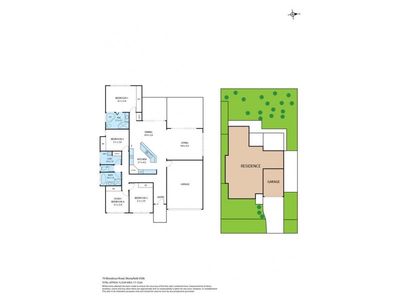 74 Woodrose Road, Morayfield QLD 4506 Floorplan