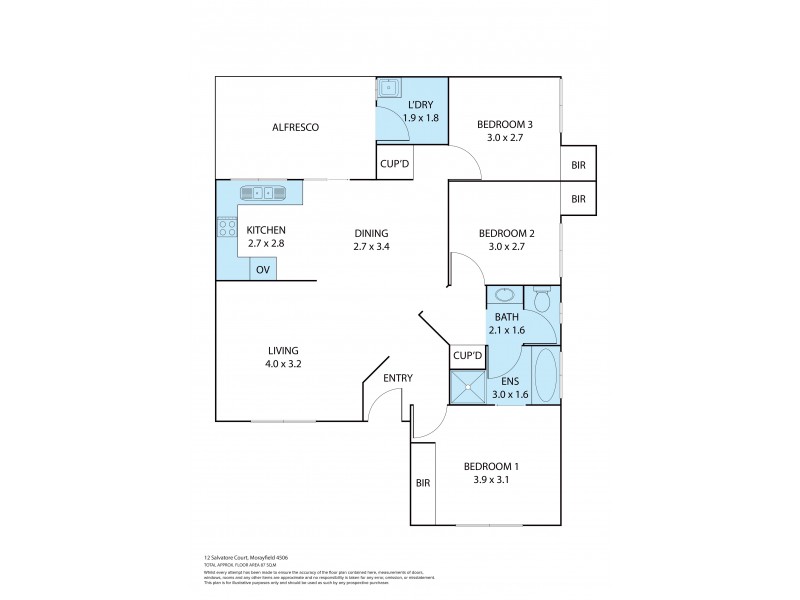 12 Salvatore Court, Morayfield QLD 4506 Floorplan