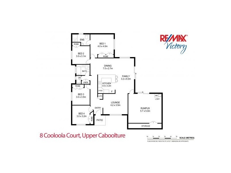 8 Cooloola Court, Upper Caboolture QLD 4510 Floorplan