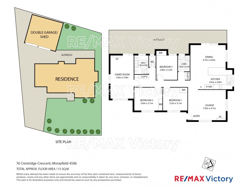 76 Crestridge Crescent, Morayfield QLD 4506 Floorplan