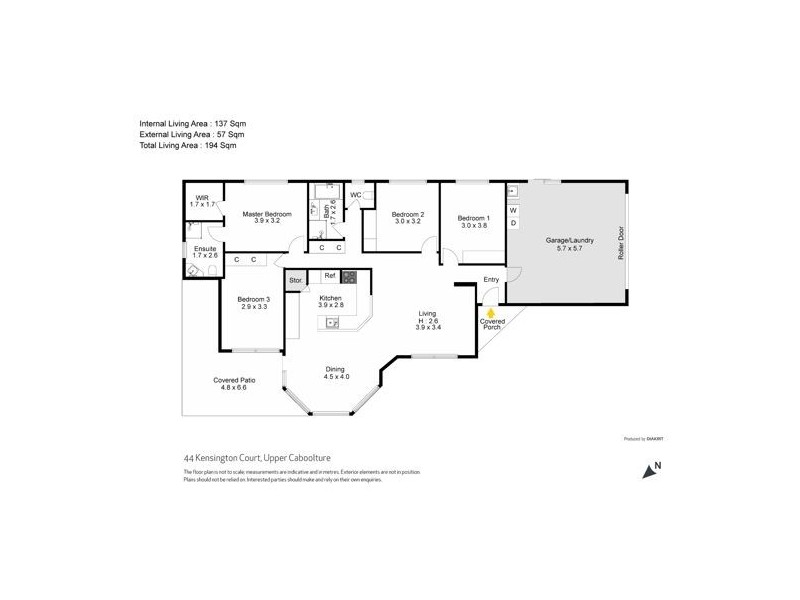 44 KENSINGTON COURT, Upper Caboolture QLD 4510 Floorplan