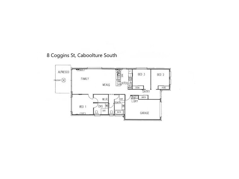 8 Coggins Street, Caboolture South QLD 4510 Floorplan